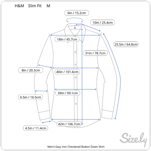H&M Black and White Checkered Slim Fit- Size M - Picture 5 of 5